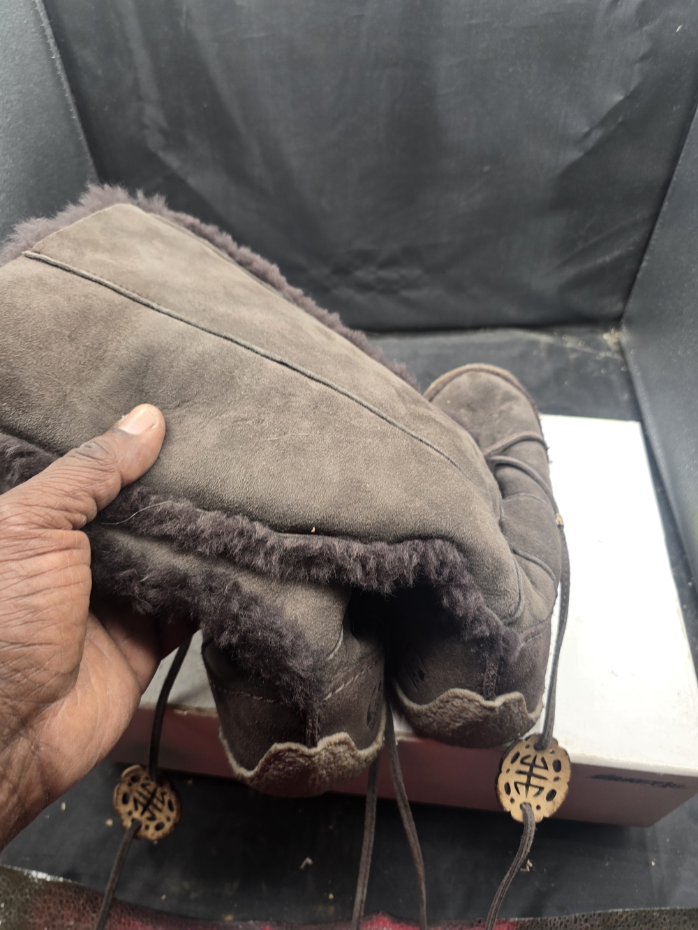Sorel Brown Winter Shearling‎ Rain Boots